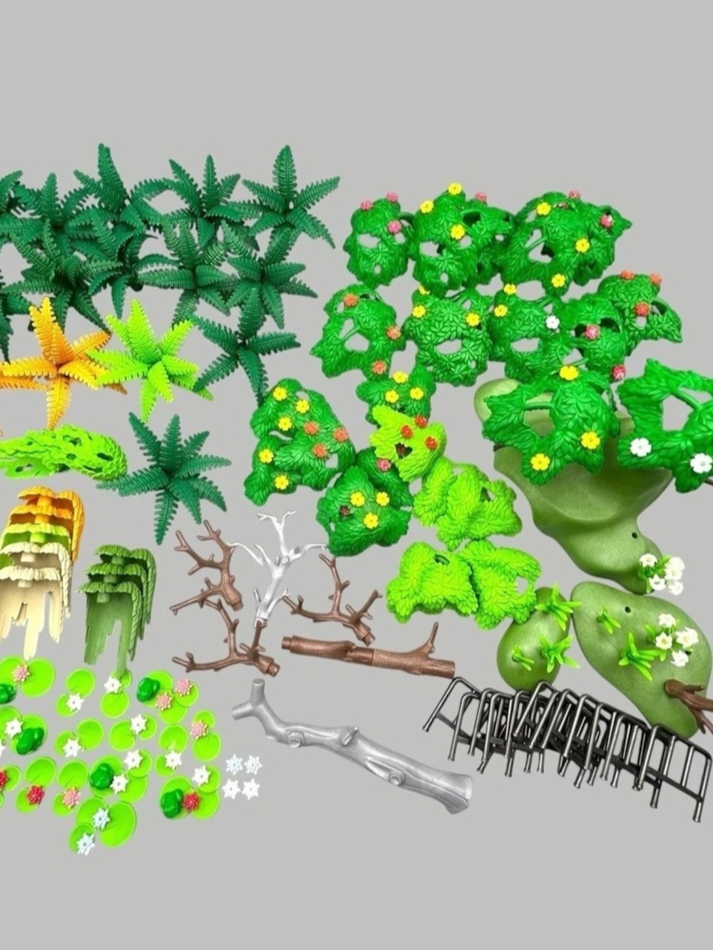 Playmobil Jungle Forest Scenery Trees Shrubs Bushes Flowers